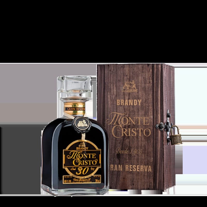 Brandy Monte Cristo 30 años Gran Reserva con Estuche de Madera Geschenk