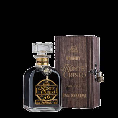 Brandy Monte Cristo 50 años con Estuche de Madera Geschenk
