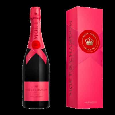 Etui 1 flasche Moët & Chandon Imperial Pink Edición Limitada Geschenk 2025