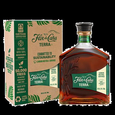 Flor de Caña 15 años Terra 70 cl Geschenk