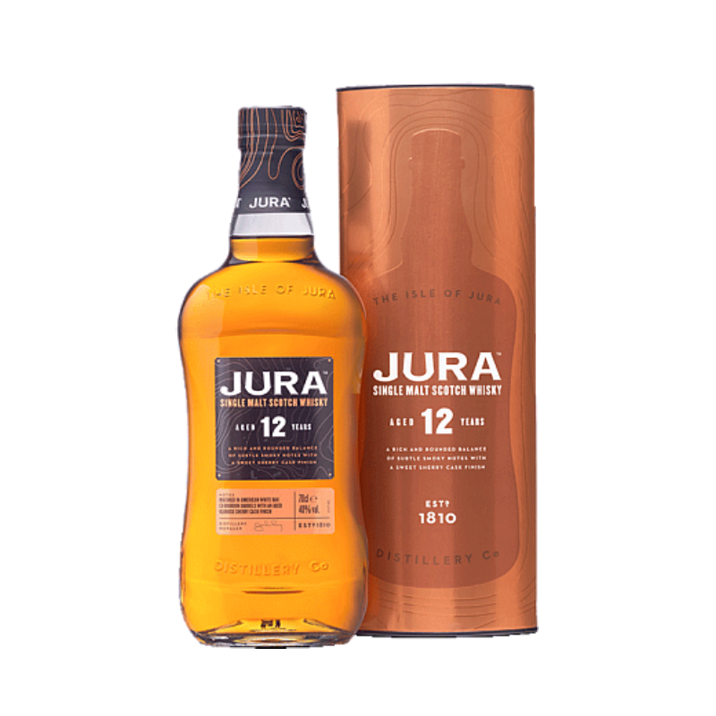 Jura 12 Years old Single Malt Scotch Whisky con Estuche Geschenk