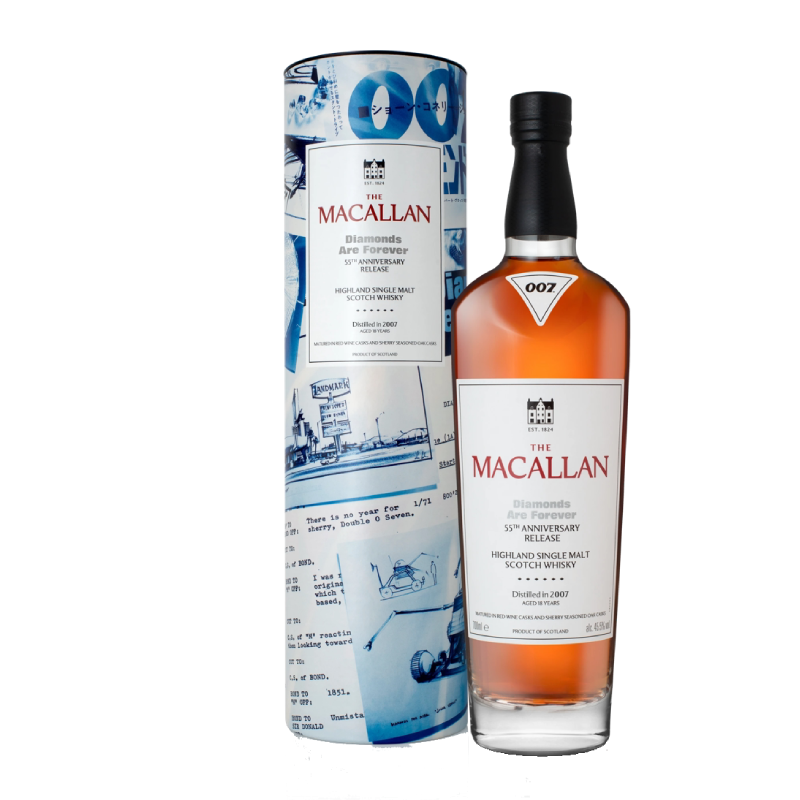 Macallan x James Bond 18 Year Old Diamonds Are Forever Geschenk 2007