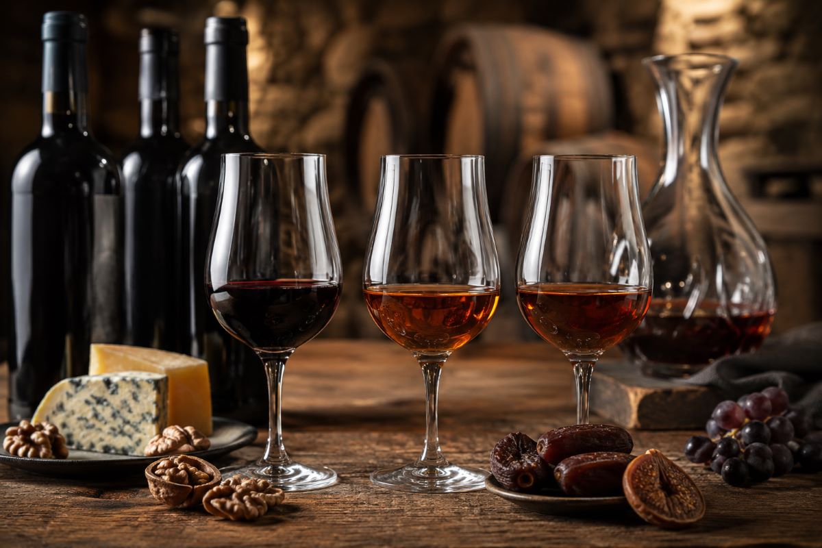 Portwein richtig auswählen und genießen ( KI, Symbolbild)
