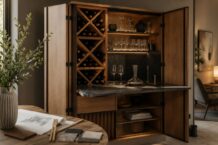 Barschrank mit Weinregal: Hausbar richtig planen