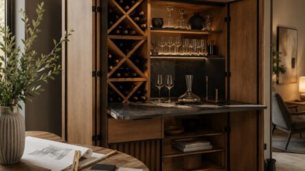 Barschrank mit Weinregal: Hausbar richtig planen