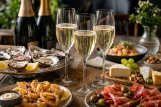 Schaumwein zum Essen: Pairing-Tabelle für Champagner, Cava & Co.